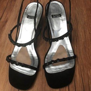 Stuart Weitzman black strappy heels